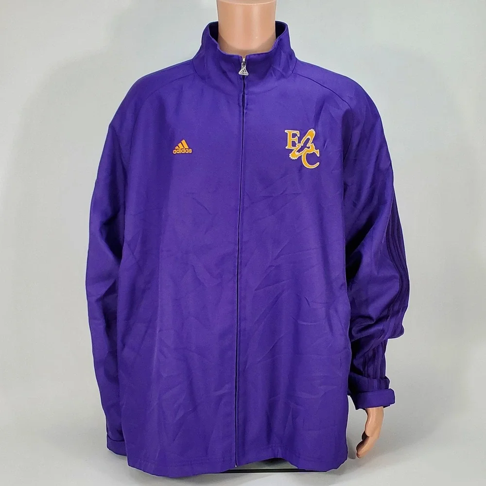 Adidas Mens‎ Elmira Soaring Eagles Purple Full Zip Fleece Lined Jacket 2XL